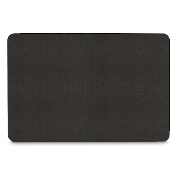 Corkboard, Fabric, 3 Door, Satin/Blk, 72x36"